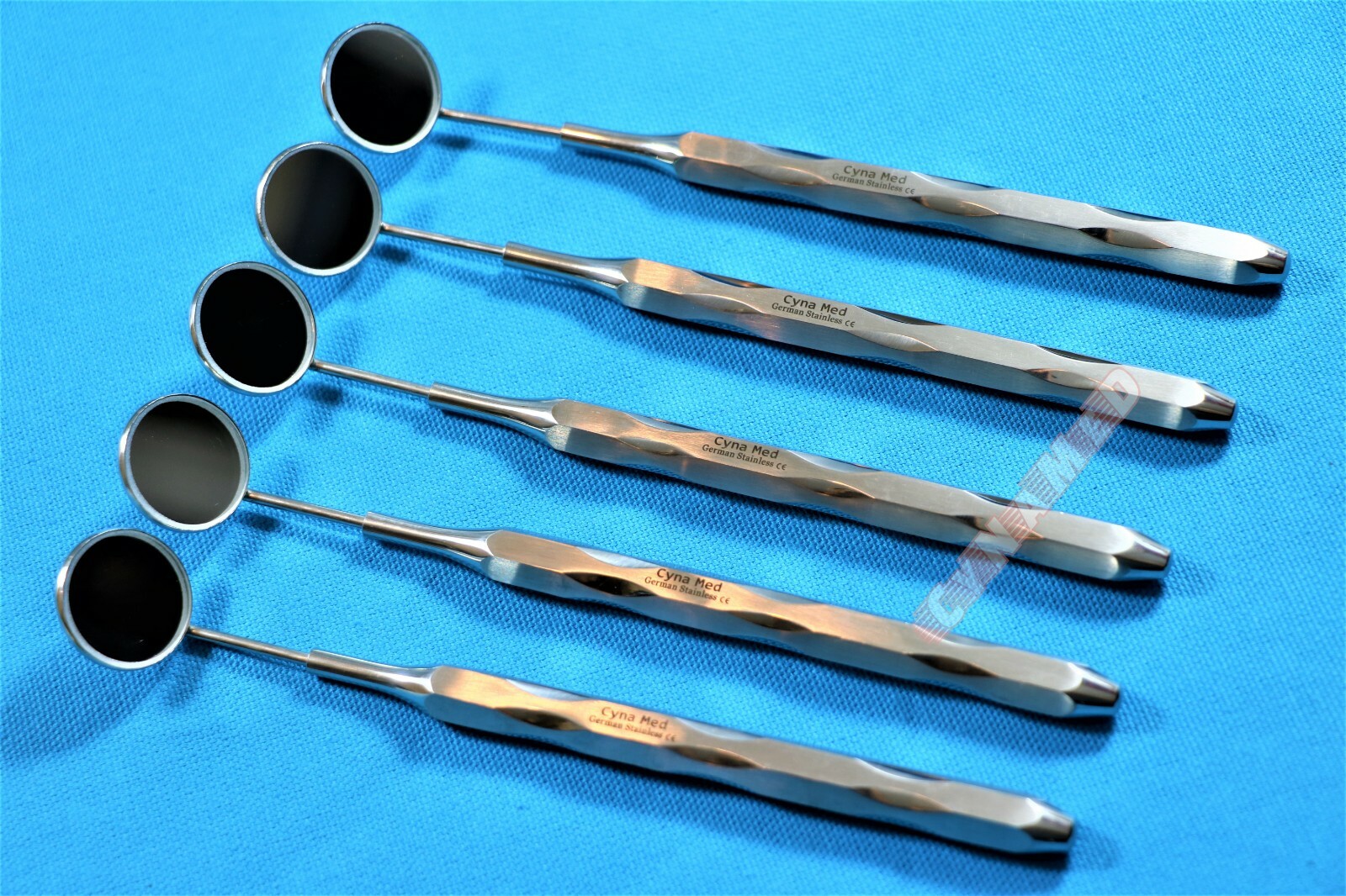 X5 Dental Mouth Mirror #5 Unique Handle Reflector Odontoscope Teeth Inspection
