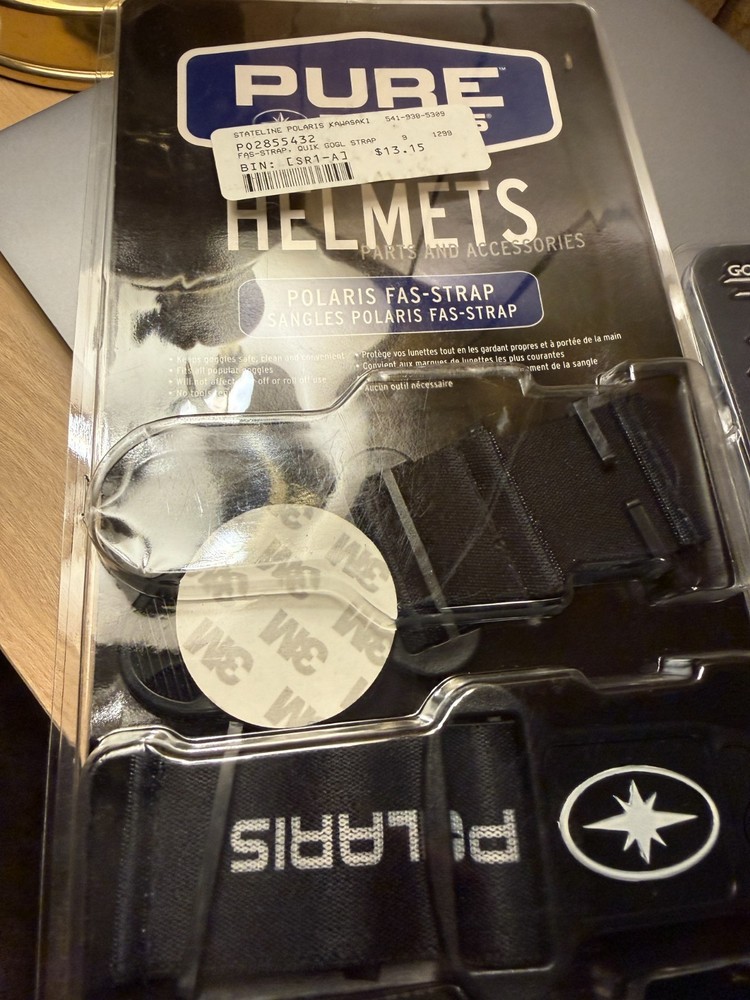 1 - Quick Strap Red OR Pure Polaris Black Quick release goggle strap system