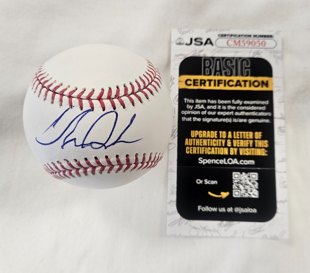 Chase Delauter Signed MLB Baseball JSA