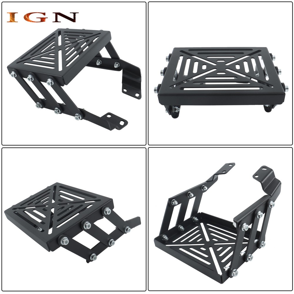 Convenient Storage Secure Support Tour Pack Motorcycle Trunk Mount Carbon Steel