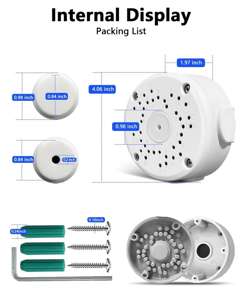 Compatible with Bullet Cameras Universal Bullet Security Camera Base Junction...