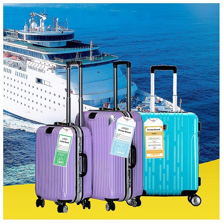 *WHOLESALE!* 120X! REUSABLE Cruise Luggage Tag/eTag Holder *60 Narrow & 60 Wide*