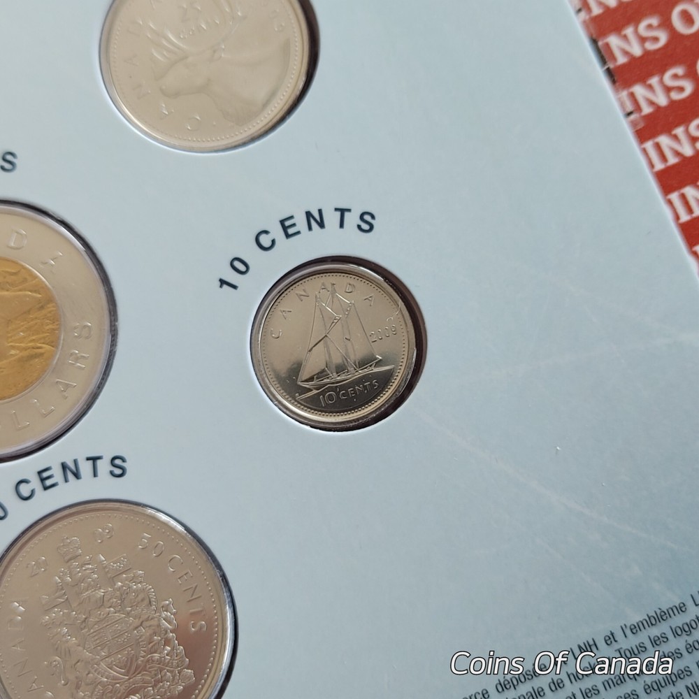 2009 Canada Coin Set - Vancouver Canucks Dollar - Special Edition #coinsofcanada