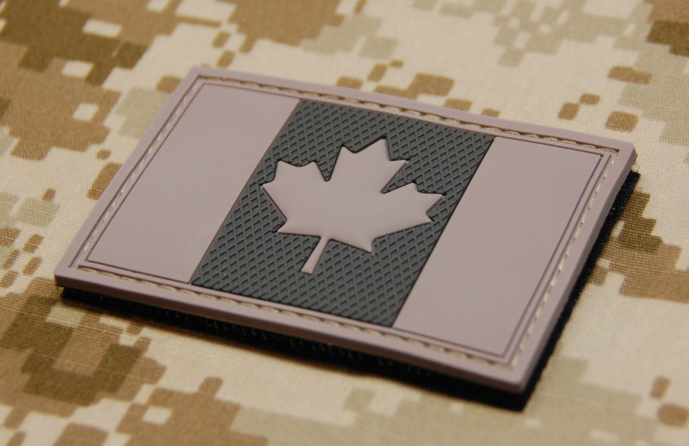 3D PVC Canada Flag Patch Canadian Army CADPAT Tactical Combat Morale Hook/Loop