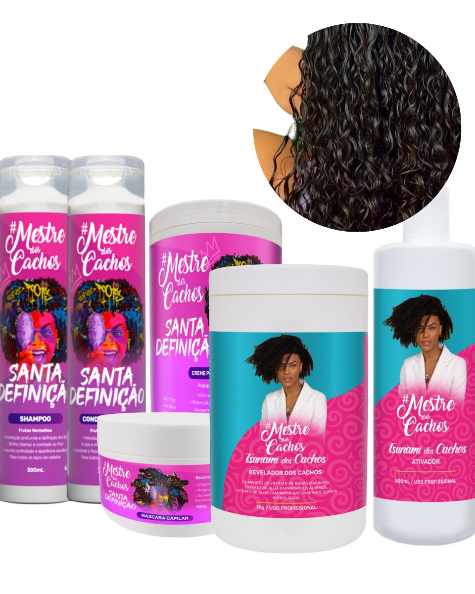 Mestre dos Cachos Tsunami Kit – Brazilian Curl Loosening & Definition Treatment