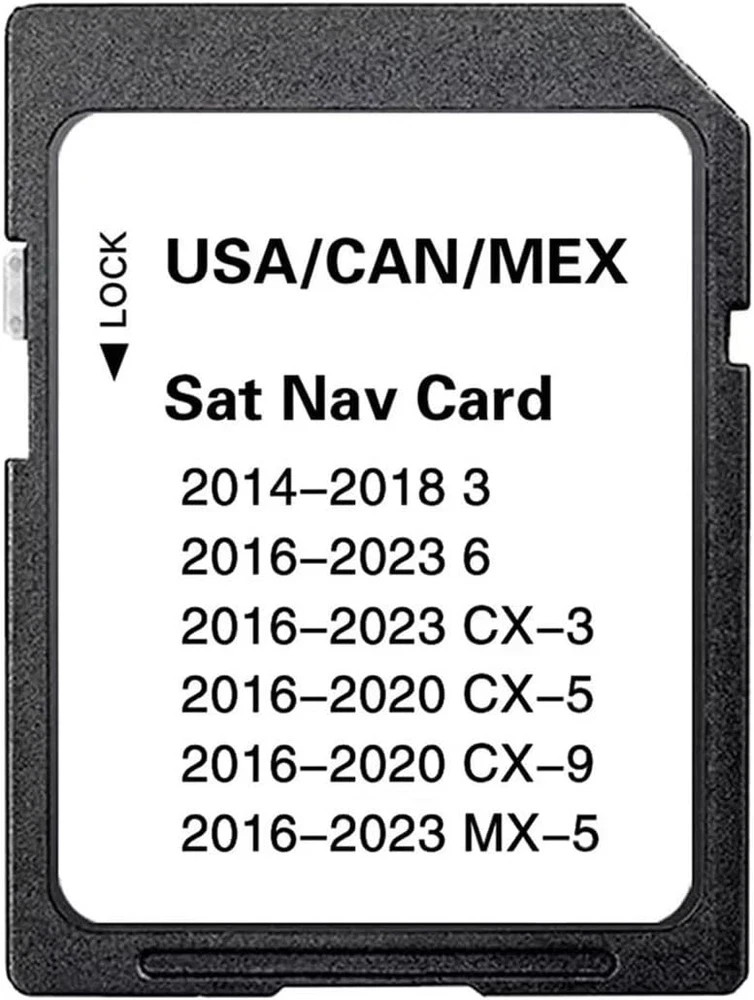 Upgraded Navigation SD Card with Latest Maps Version Compatible with 3 6 CX-3 CX