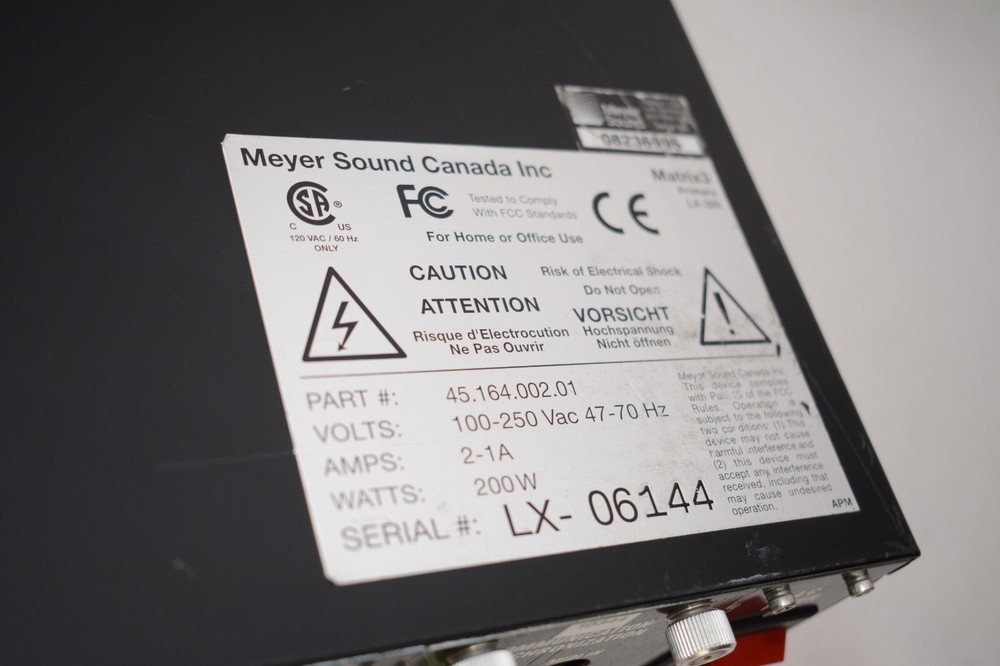 Meyer Sound LCS Matrix3 LX-300 Audio Engine Show Control System W/ 9 Modules