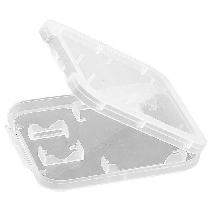 10Pcs Micro SD SDHC Memory Card Case Holder Box Storage Hard Plastic Transparent