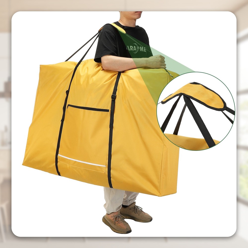 2Pcs 600D Folding Table Storage Bag with Handle 43" x 29" x 11" Red