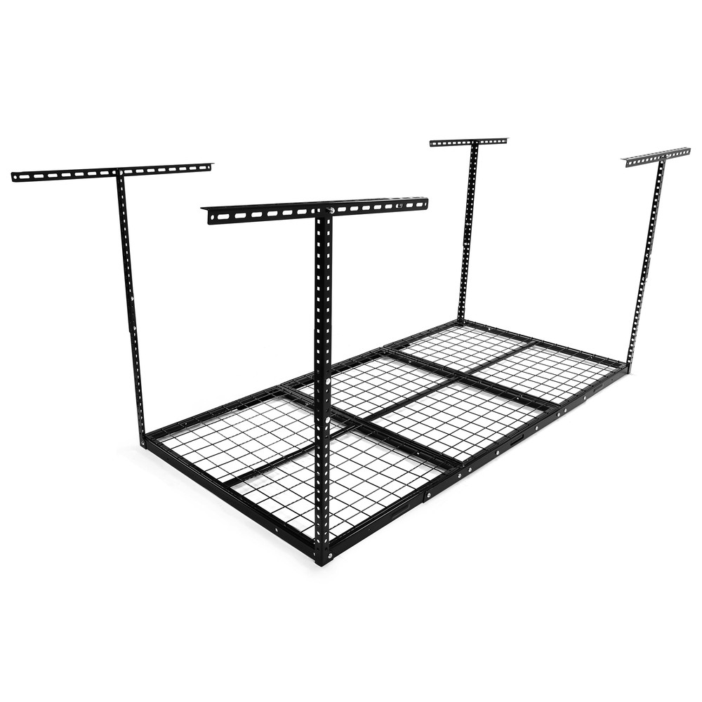 Garage Storage Racks Overhead Garage Ceiling Rack 3x 6FT Storage Rack BLACK