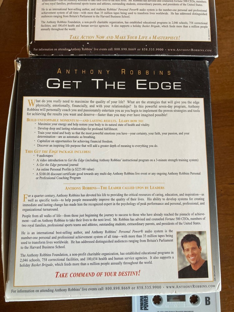 Tony Robbins motivational tapes