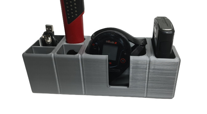 Xp Deus II Organiser Box With Coil Wall Holder