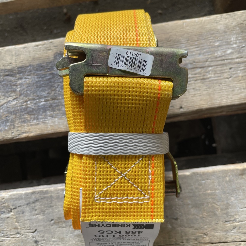(9) Kinedyne Cargo Ratchet Logistic Strap 641201 + Spring Loaded Fitting