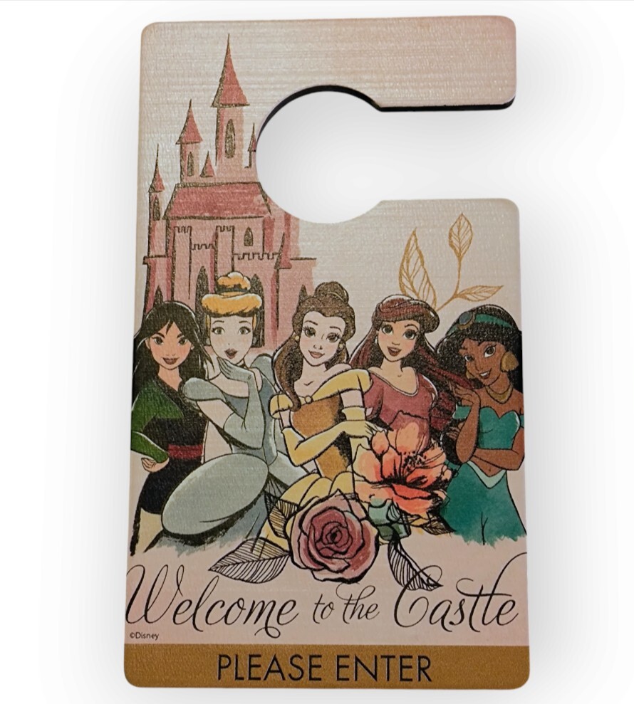 Disney princess door knob sign Do Not Disturb