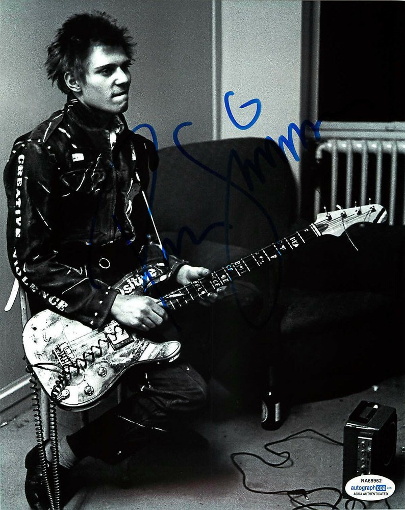 Paul Simonon Signed Autographed The Clash 8x10 Photo PROOF ACOA Authenticated G