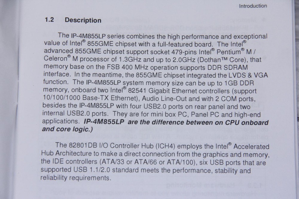 EPOX IP-4M855LP MAINBOARD MOTHERBOARD