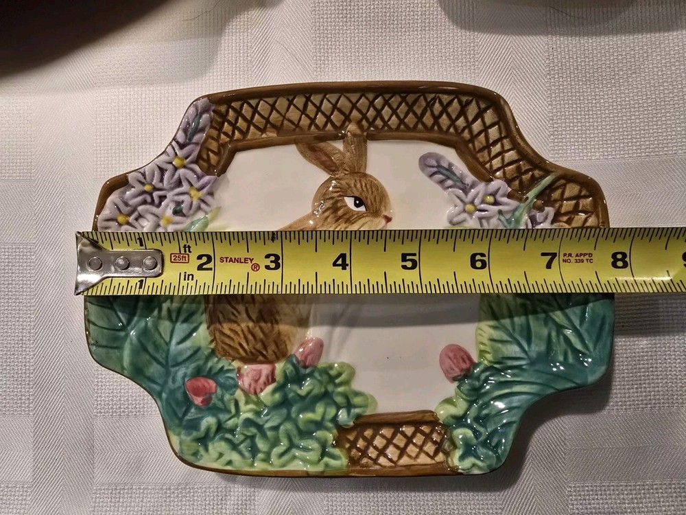 4 Royal Norfolk Spring Rabbit Floral Easter Plates