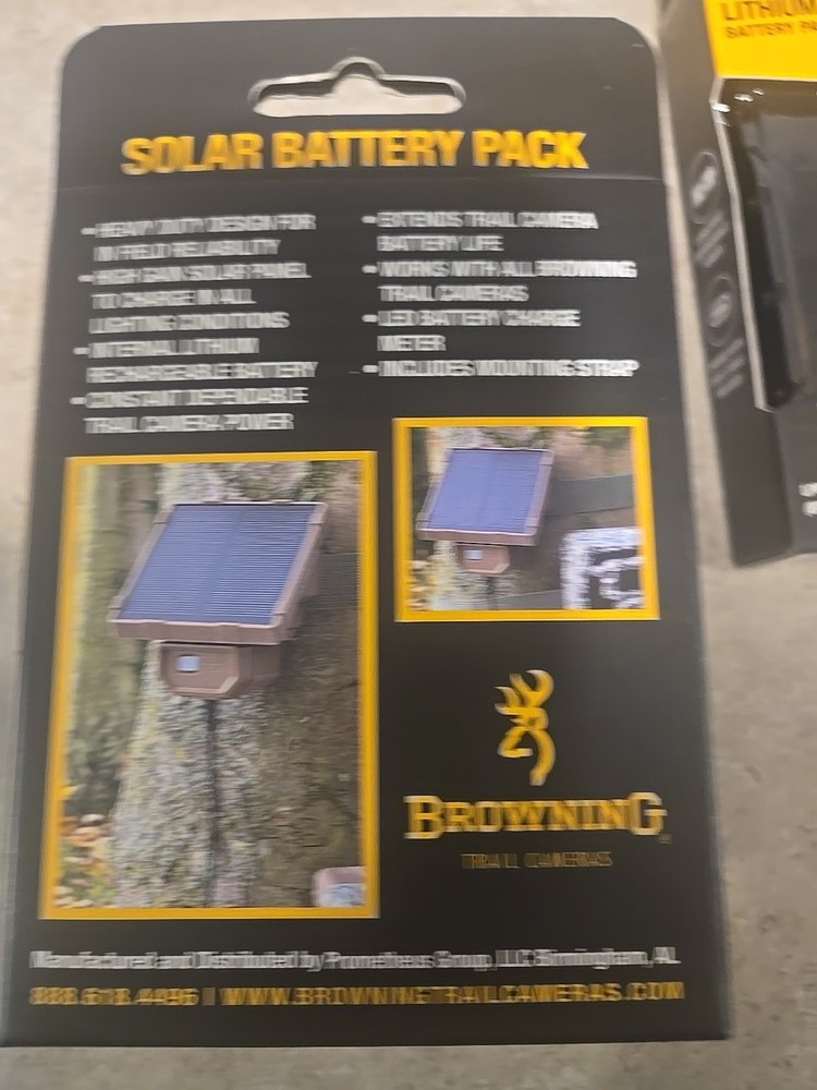 Browning Micro Solar Battery Pack Lot