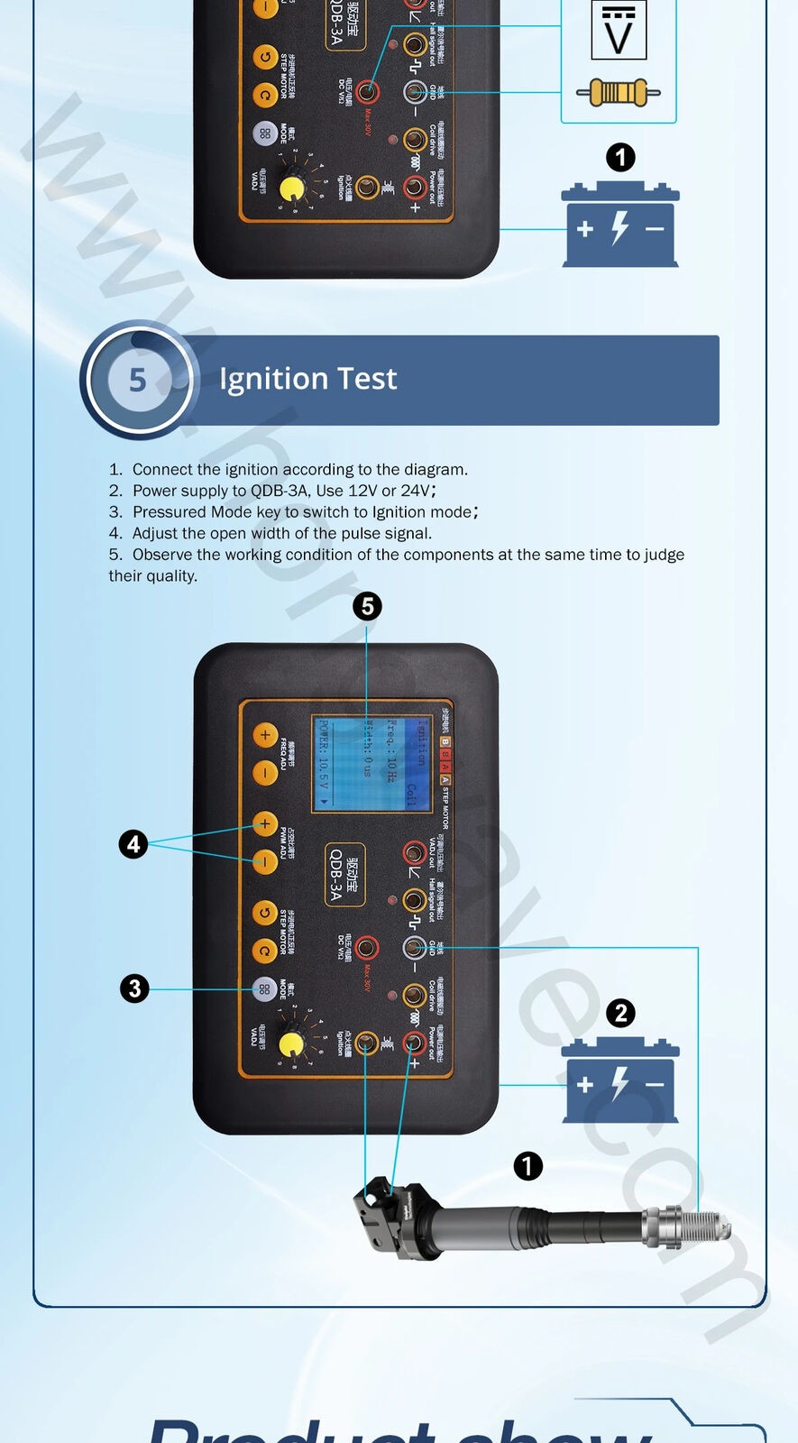 Auto Ignition Coil Tester Auto Stepper Motor Injector Detector Driver Generator