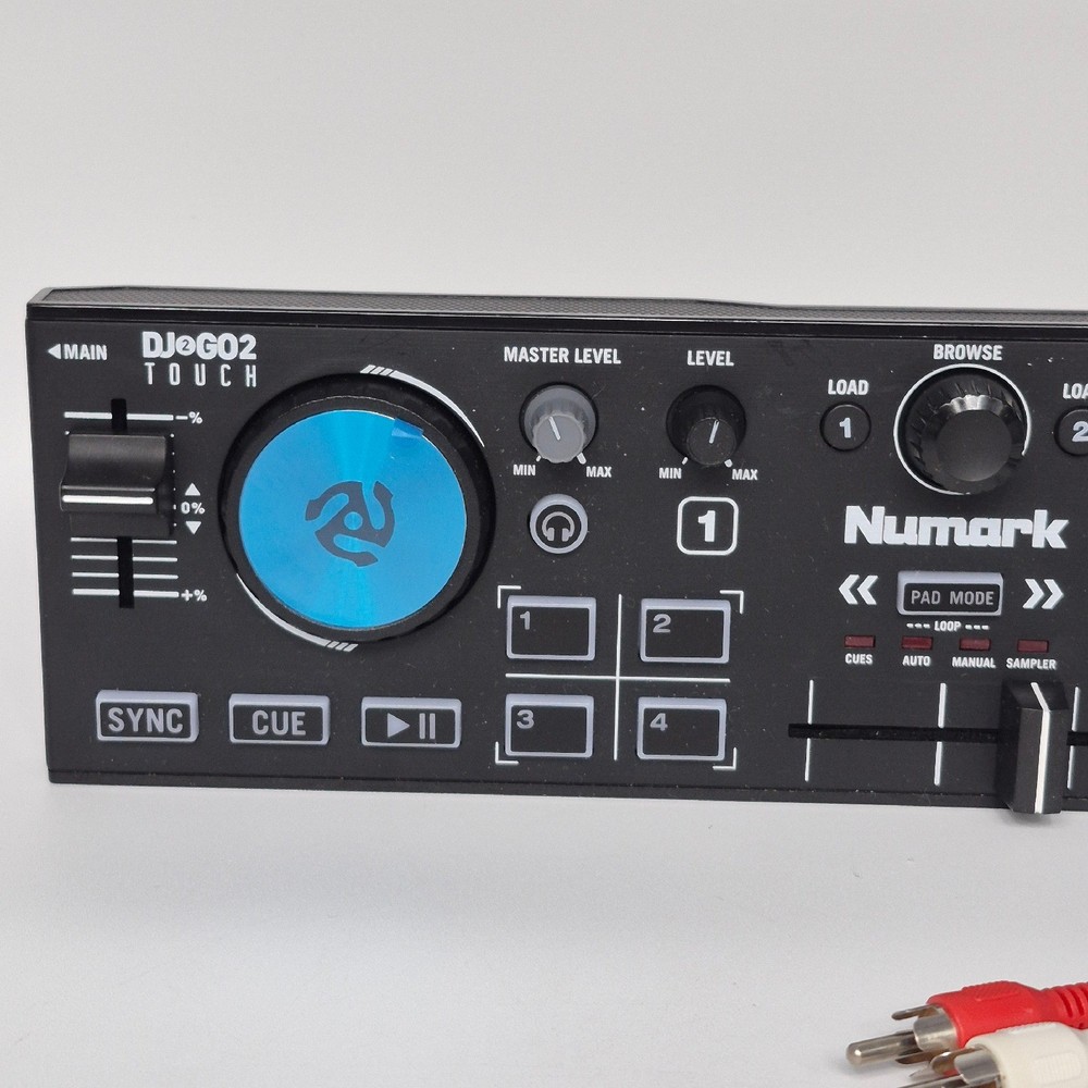 Numark DJ2GO2 Touch Compact 2 Deck USB DJ Controller Touch Jog Wheels Serato