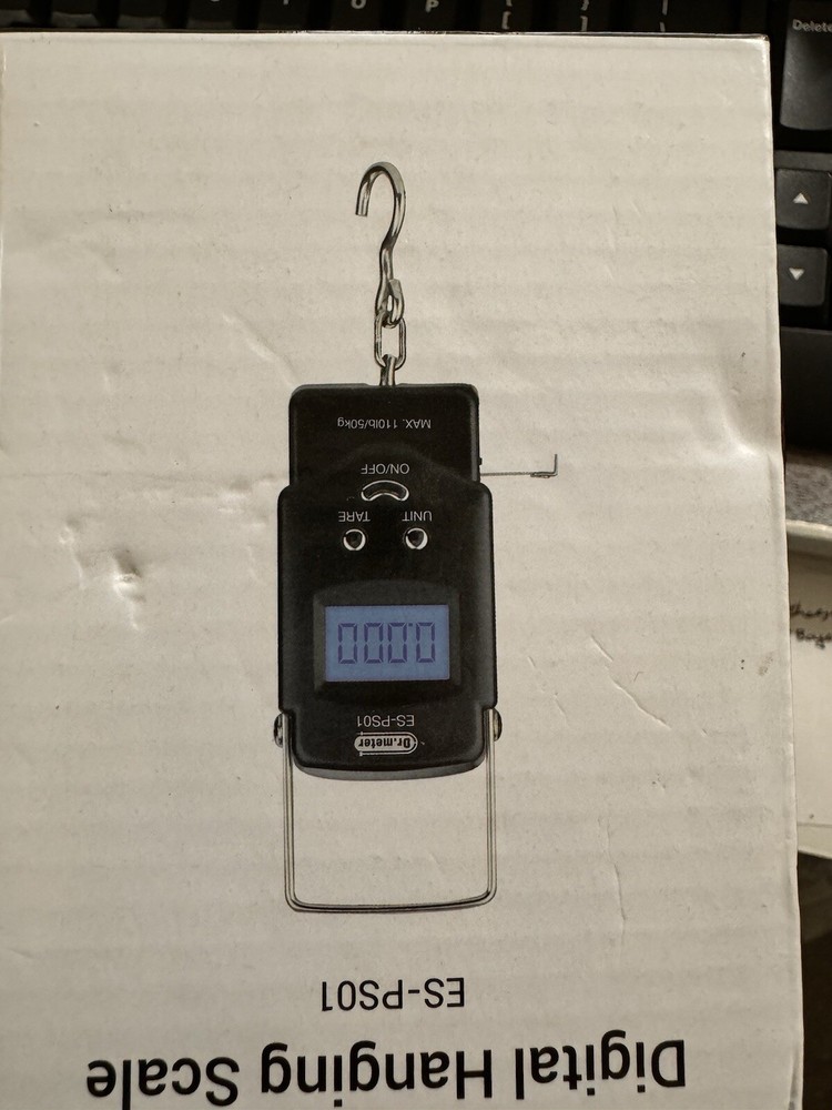 NEW Dr. Meter Digital Hanging Scale, Black ES-PS01 Original Box
