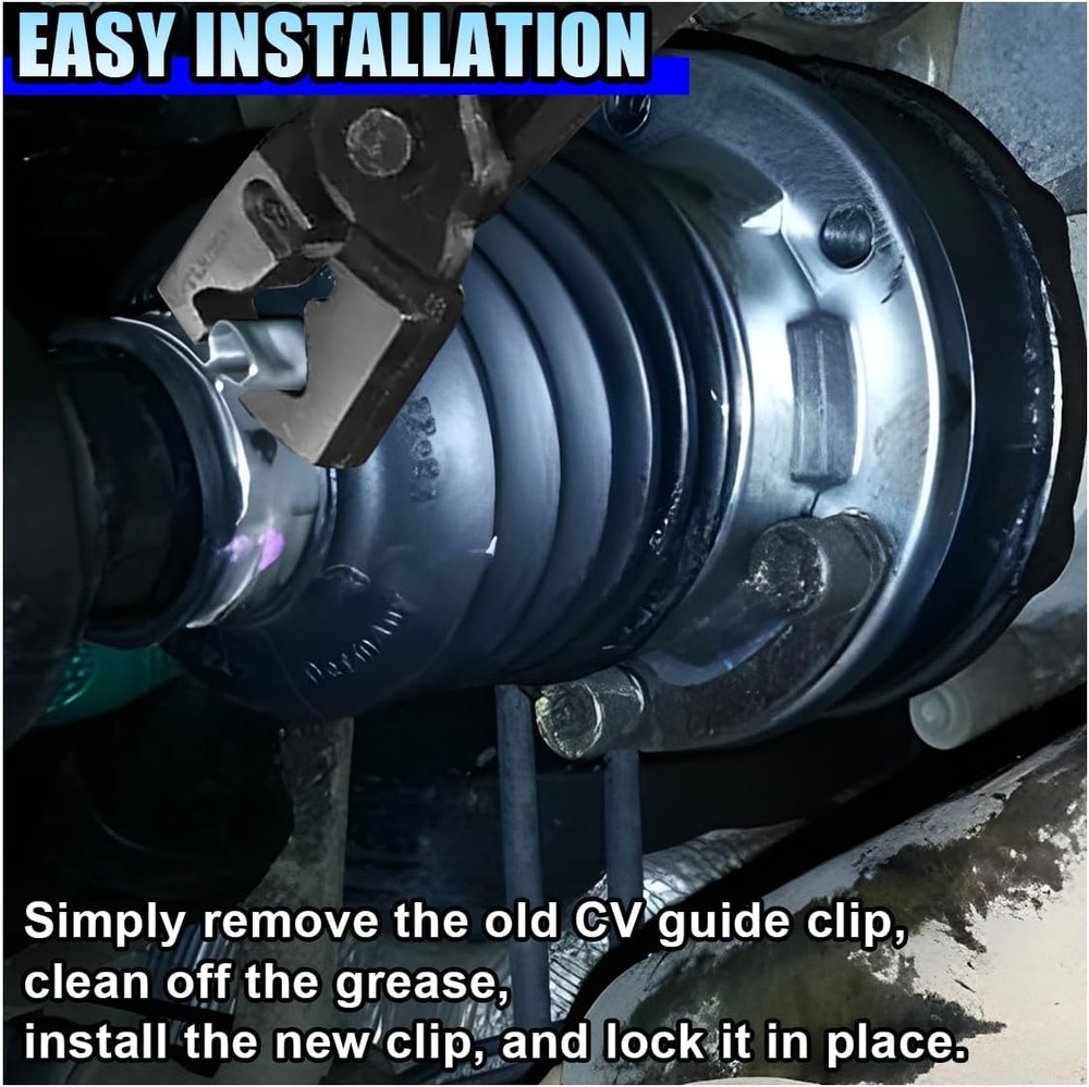 24PCS CV Boot Clamp Kit, Adjustable Axle Joint Crimp Clamps, Silver