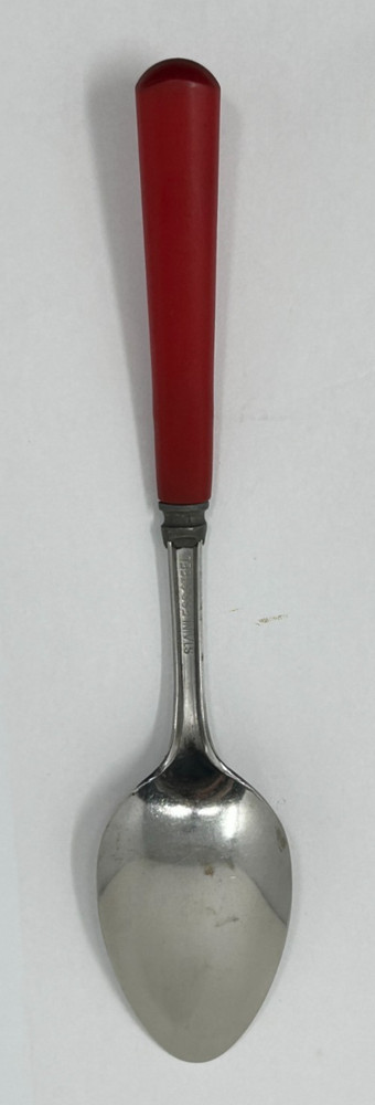 Vintage Red Bakelite Table Spoon 7 5/8"