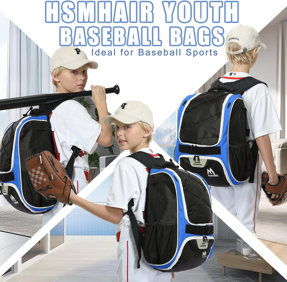Baseball Bag-Baseball Backpack Holder for Baseball, Large Main Compartment,Softb