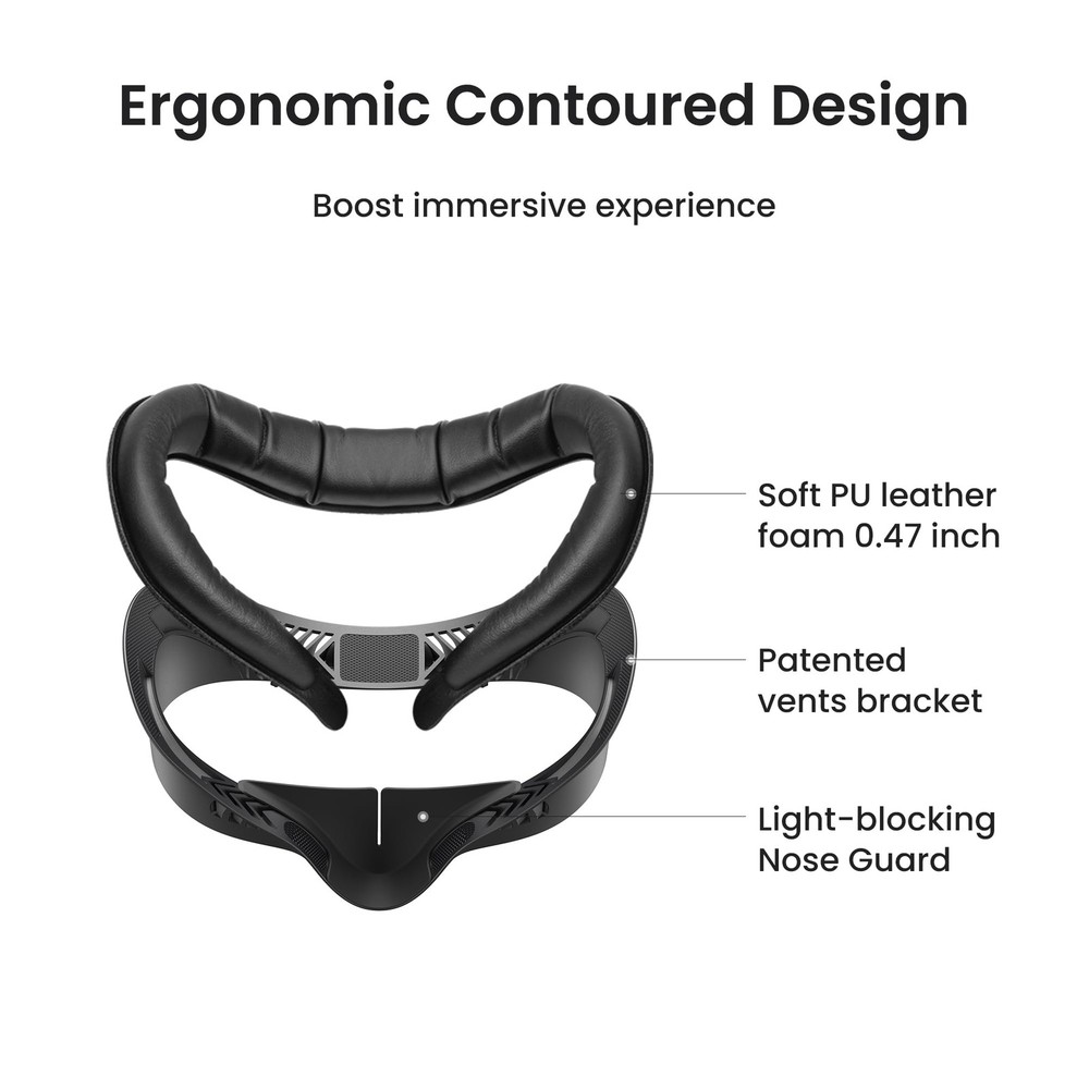 V4 Interface Face Pads for Oculus Quest 3S - Compatible with VR Headsets