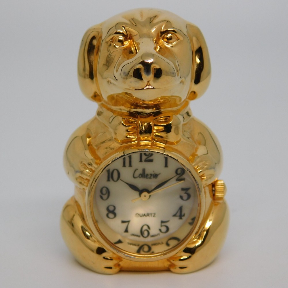 Collezio Dog Shape Table Clock New Battery