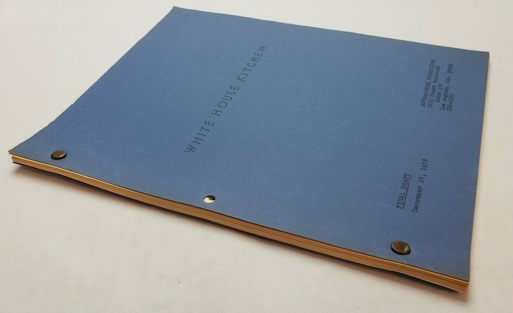 WHITE HOUSE KITCHEN / Laurence Marks 1978 Unproduced TV Script PILOT EPISODE