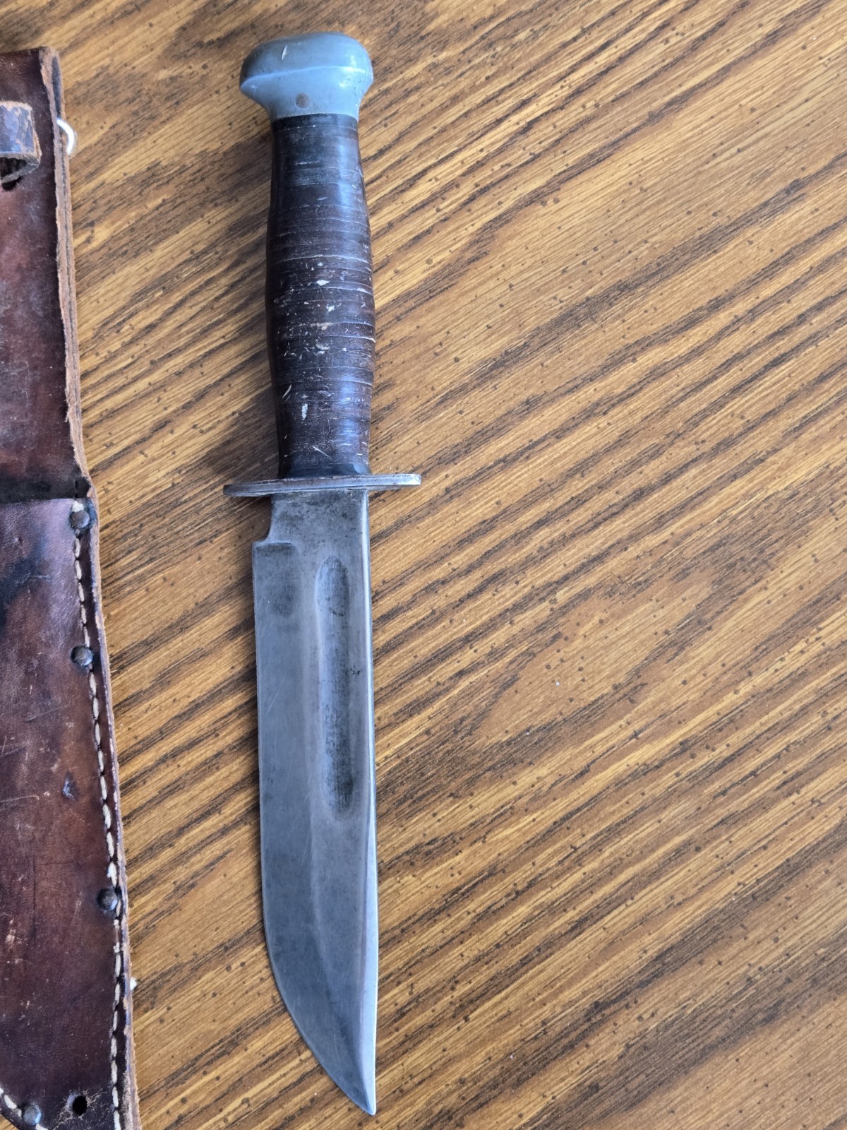 WW2 US Remington Pal RH36 Fixed Blade Fighting Knife & Sheath