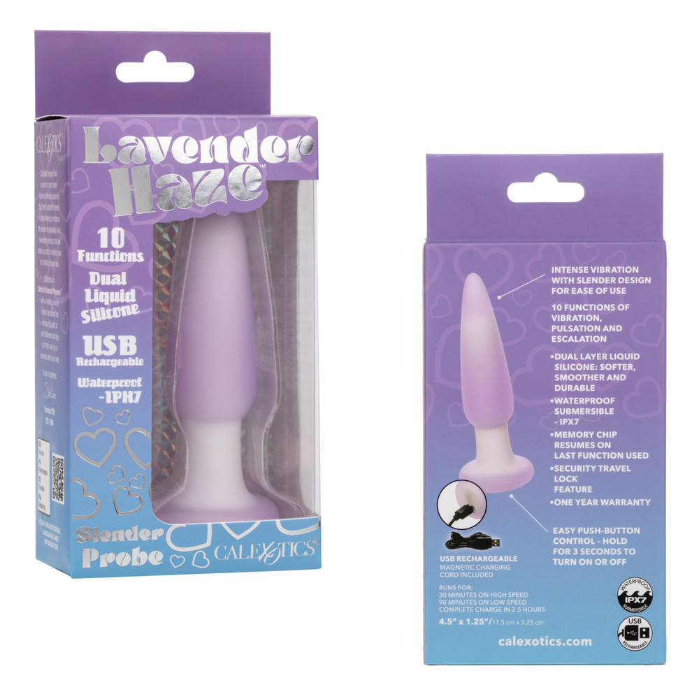 Rechargeable Anal Probe Vibrating Butt Plug Silicone Vibrating Stimulator