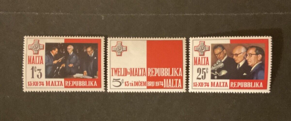 Malta Scott #488-90 never hinged