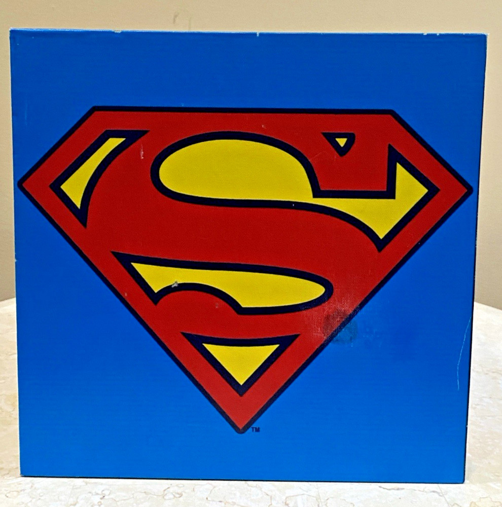 DC Superman Toy/Comic Storage Box With Printed Art