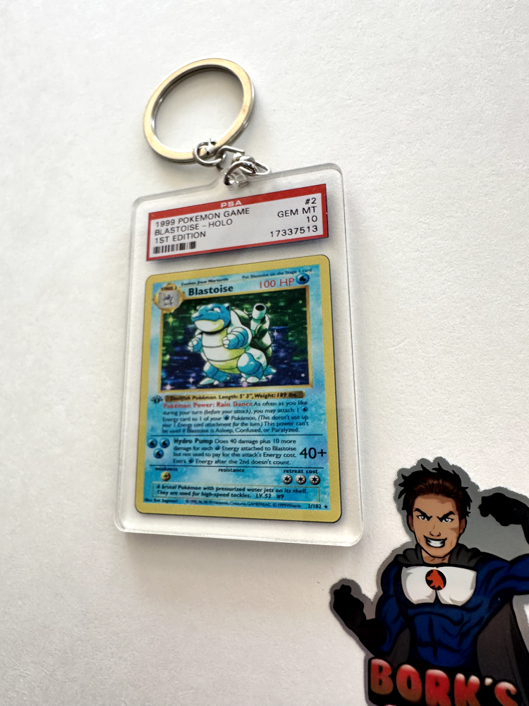 Key Issue Keychains™ - Blastoise - PSA Homage - Pokemon - SALE!!