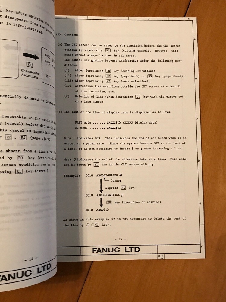 Fanuc System P-Model G Operator's Manual Supplementary