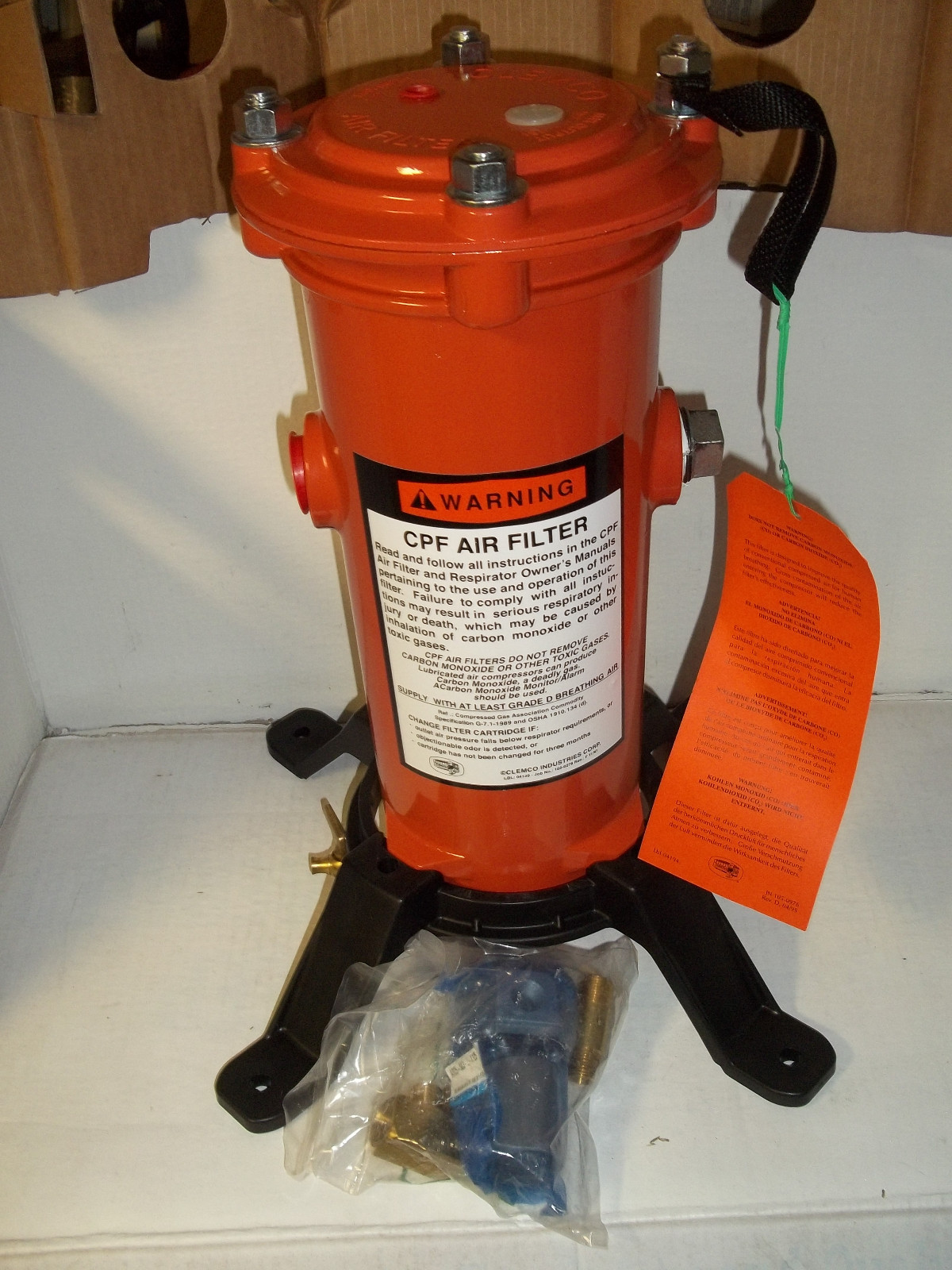 CLEMCO CPF 20 AIR FILTER #03578 FOR RESPIRATOR HELMET SANDBLASTING NEW