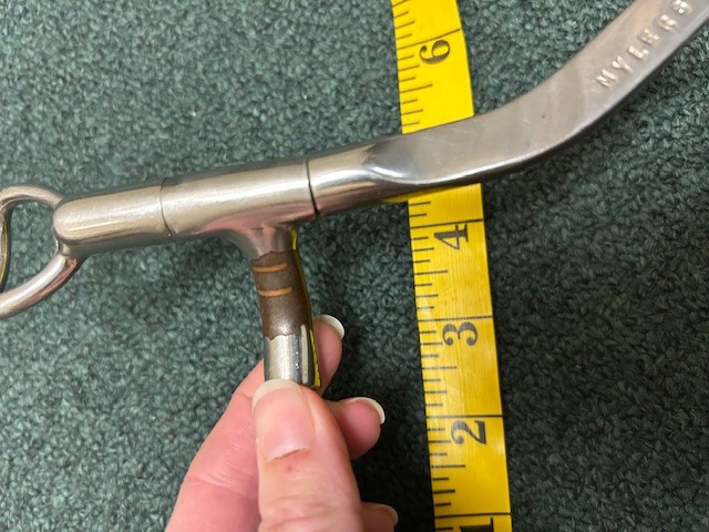 Myler Flat Shank 3 Barrels/Rollers Bit 5.5"