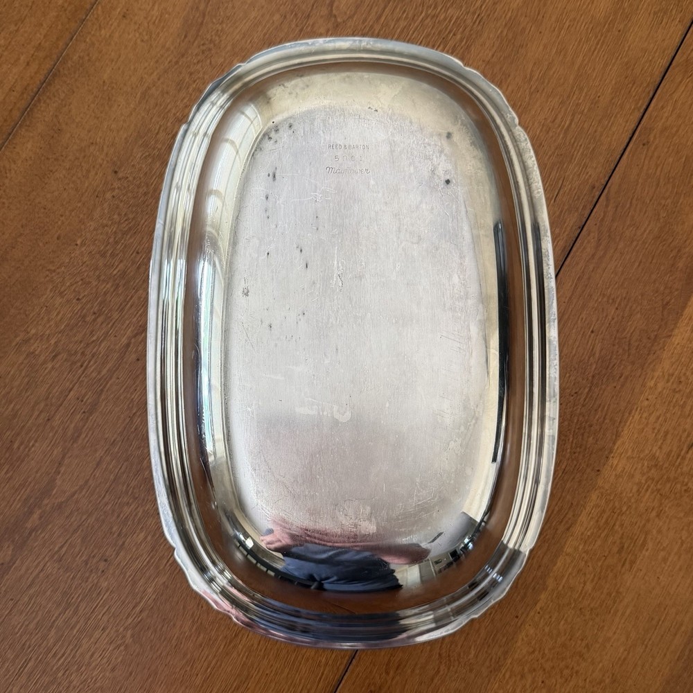 Reed & Barton 5001 Oval Silverplated Covered Serving Dish - Vegetable Dish