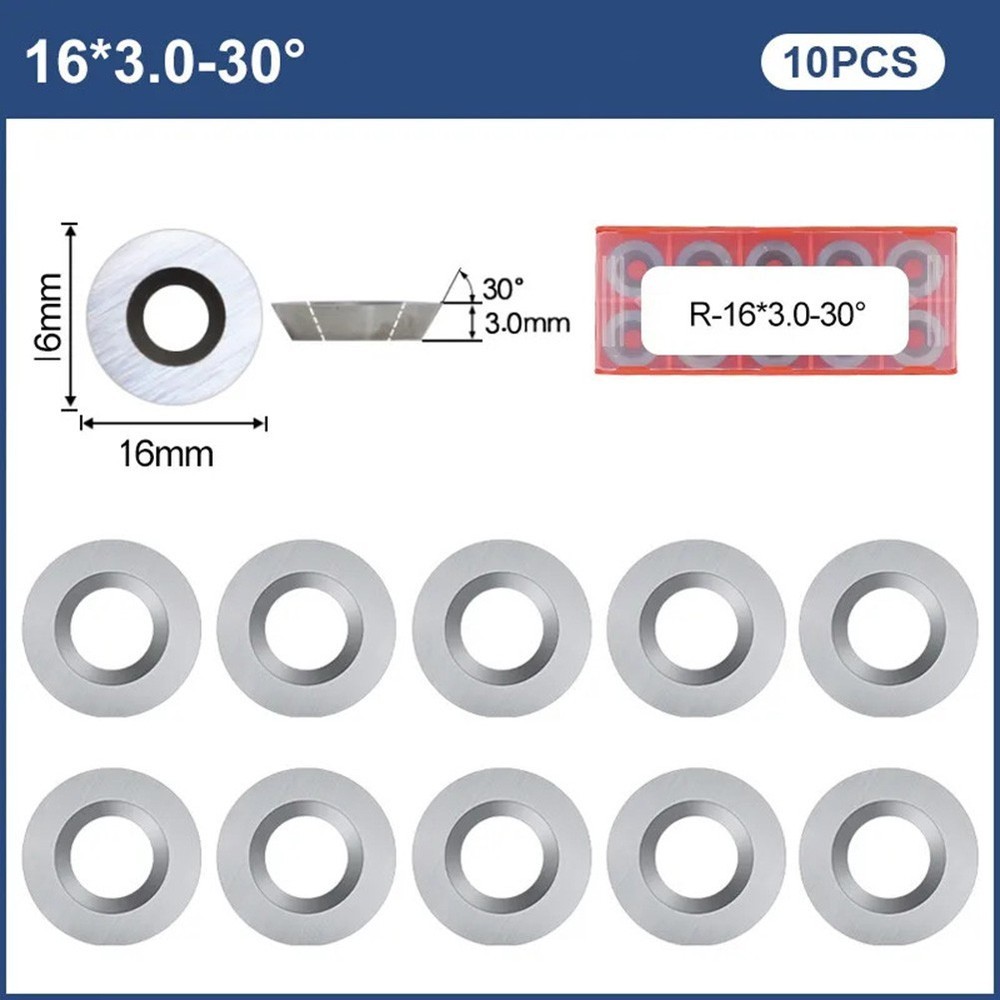 Professional grade round carbide inserts pack suitable for wood For Lathes