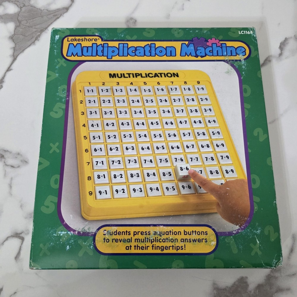 Lakeshore Multiplication Math Machine LC1168 Learning Toy Open Box