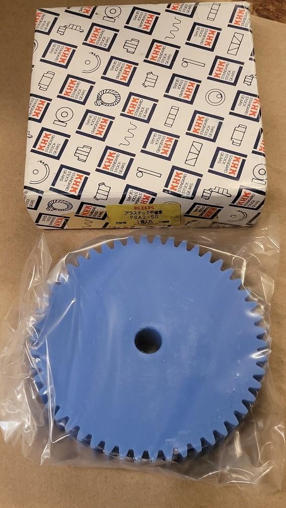 KHK PSA2-50 Module 2 50 Tooth Blue Nylon Hubless Gear