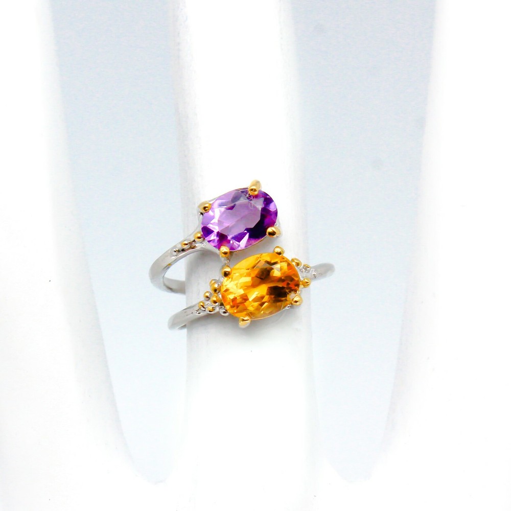 Not Enhanced Amethyst Silver 925 Sterling /RVS45