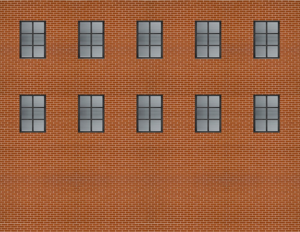 Background Building Kit for HO Scale Model Train Layout -Make custom backgrounds