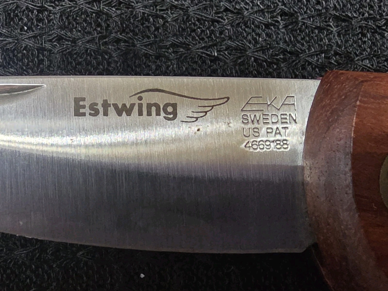 Estwing EKA Swede Wood Folding Pocket Knife Made In Sweden