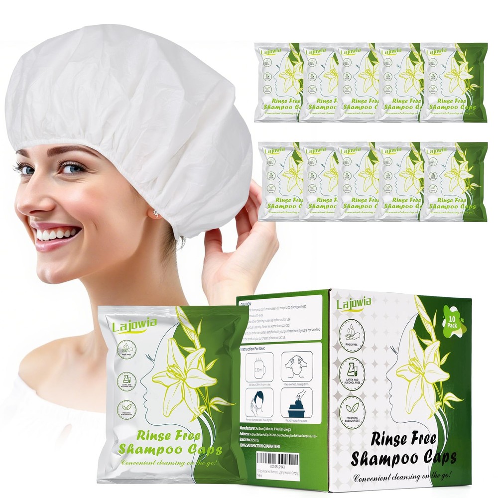 10  pack Shampoo Caps No Need Rinse