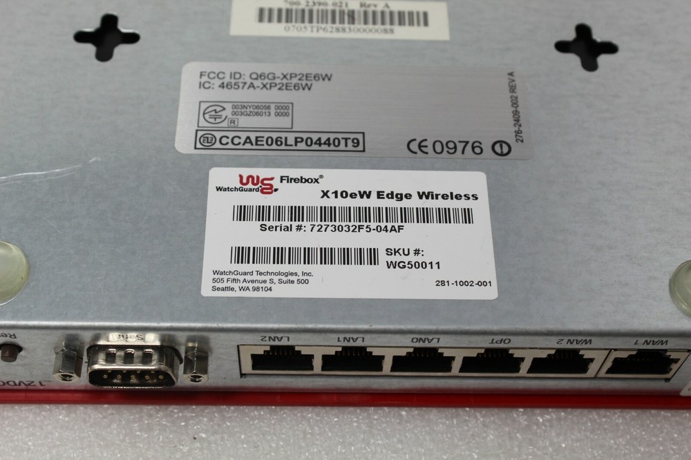 WatchGuard Firebox Edge Model #XP2E6W