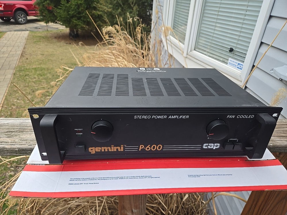GEMINI P-600 Stereo Power Amplifier, UNTESTED, AS IS, READ**