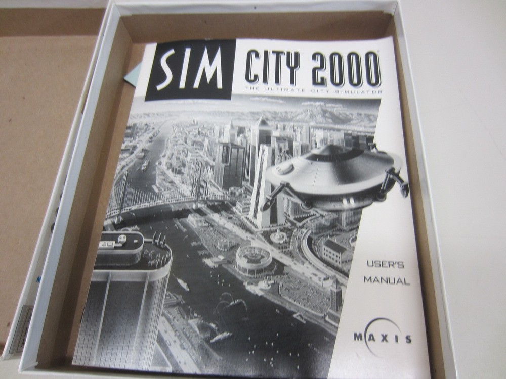 SIM CITY 2000 Big Box Mac/Power Mac Computer 1993 3.5" Disks